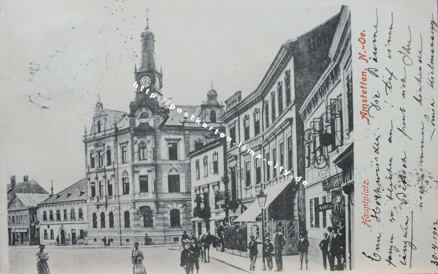 Amstetten Hauptplatz 1902